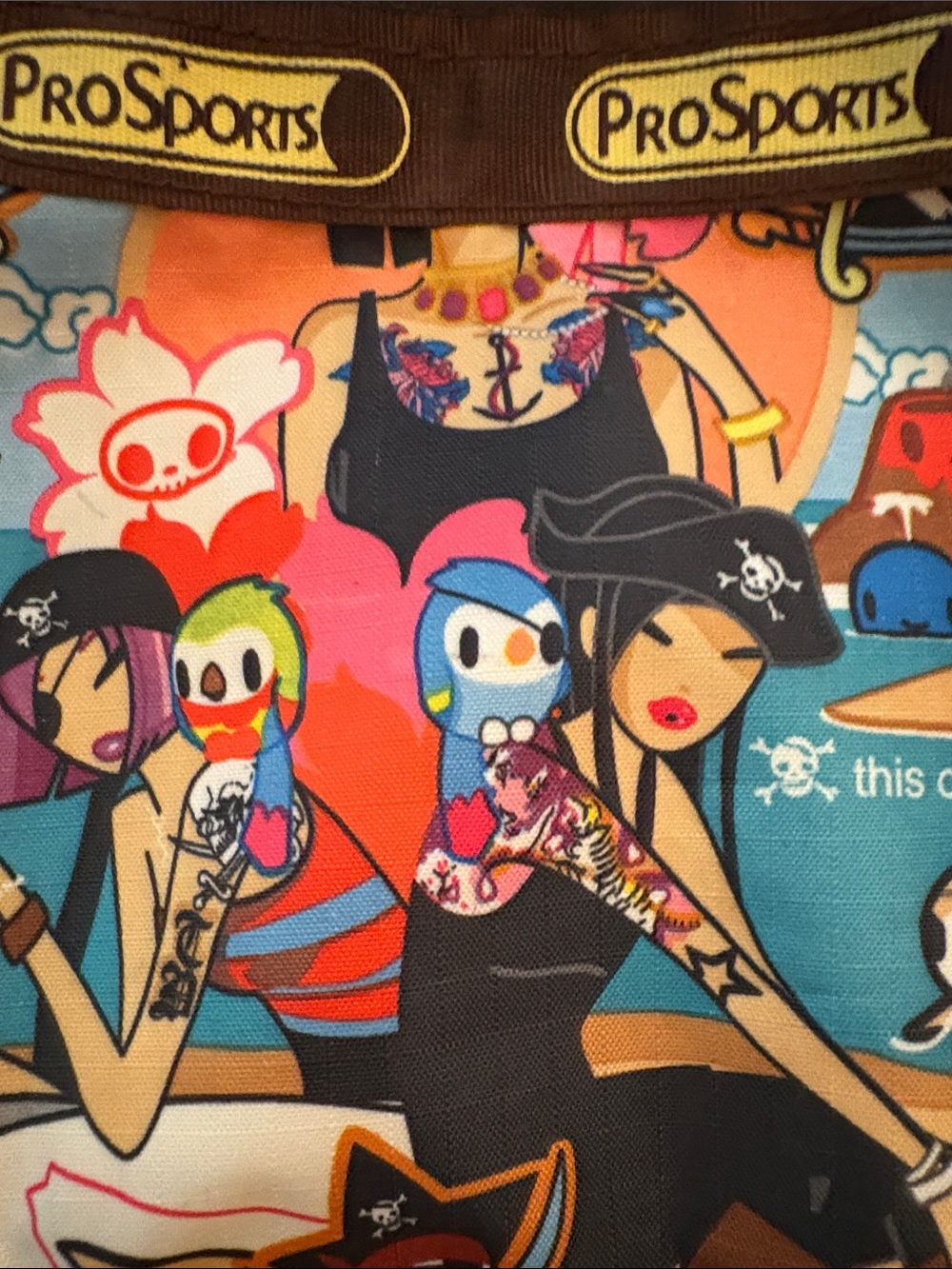 ProSports Tokidoki Style Bagette Dolce Purse Pirata - Picture 5 of 8